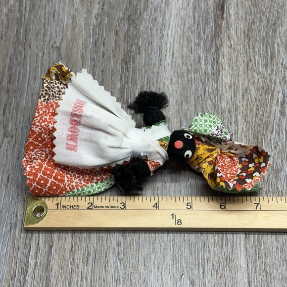 Vintage Black Southern Plantation Bell Doll 1960s-1970s Rosedown Louisiana 7" - Picture 2 of 11